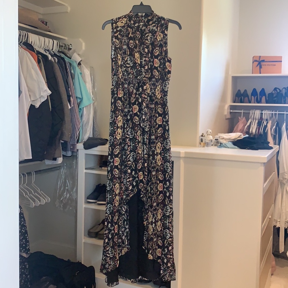 Nicole Miller Artelier black floral dress